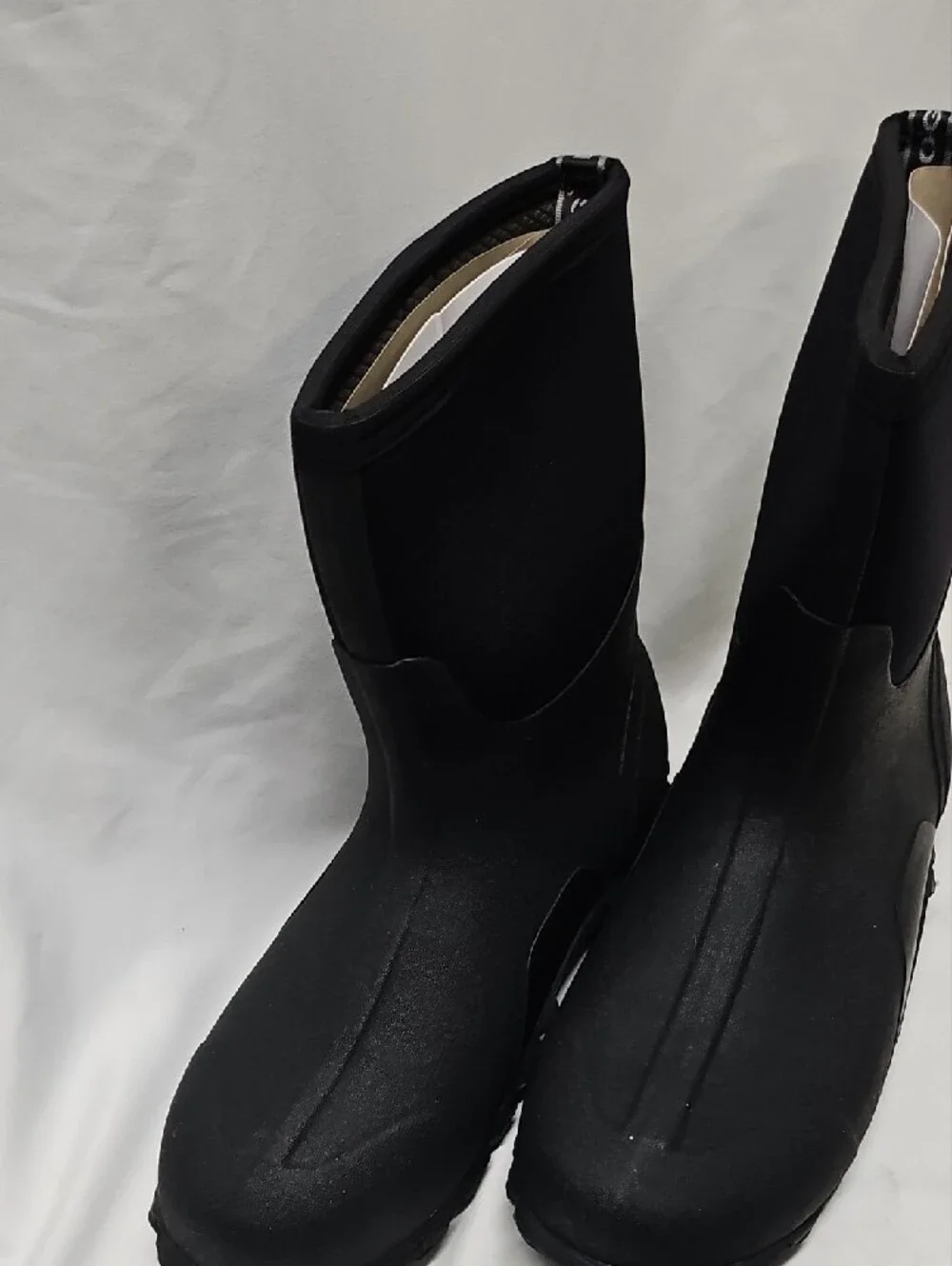 Bogs Men's Black Waterproof Mid-Calf Rain & Snow Boots